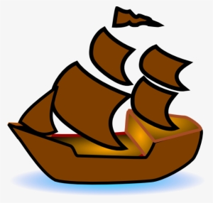 Brown Boat Svg Clip Arts 600 X 573 Px