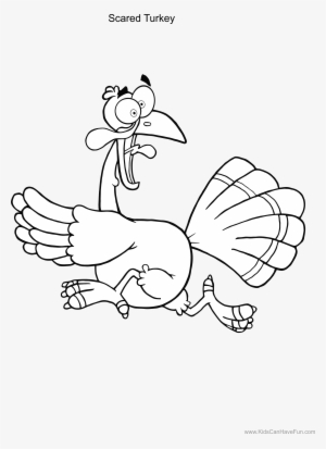 scared thanksgiving turkey coloring page http - scared turkey coloring page