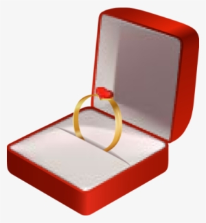 Ring Pencil And Color - Wedding Ring In Box Png