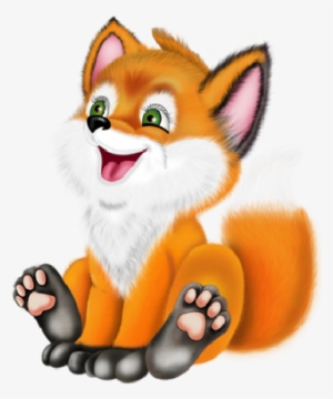Download Free Printable Clipart And Coloring Pages - Cute Fox Cartoon Png