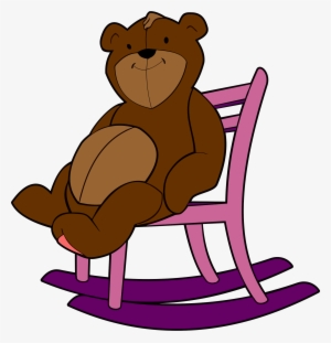 Chair Clipart Papa Bear - Bear In A Chair Clipart