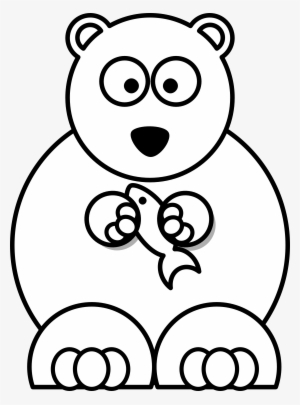 Bear Black And White Teddy Bear Black And White Clipart - Cute Easy Draw Polar Bear Drawings