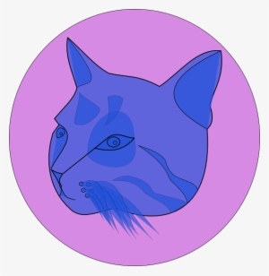 Blue Cat Svg Clip Arts 582 X 598 Px