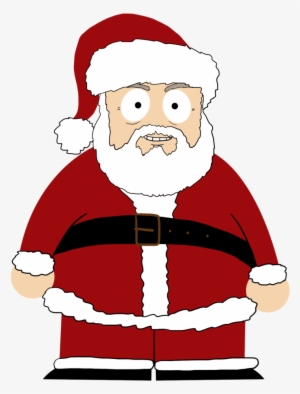 Clipart Of A Cartoon Christmas Santa Claus Giving A - Santa Claus