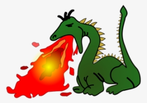 Green Dragon Public Domain Vectors - Fire Breathing Clip Art
