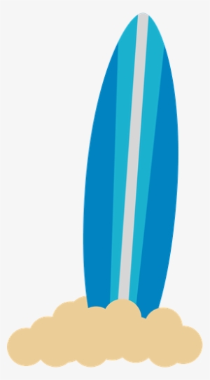 Surfboard Clipart Blue - Surf Minus