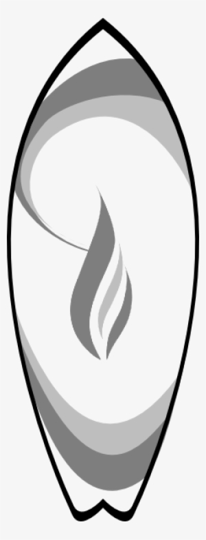 Original Png Clip Art File Surfboard Candle Black Svg