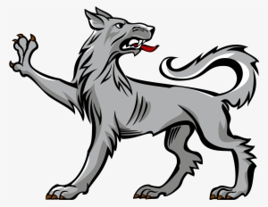 Wolf Clipart Heraldic - Coat Of Arms Symbols Dog