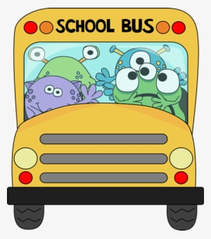 Bus Clipart Monster - Monster School Bus Clip Art