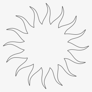 Sun Clipart Printable - Pencil