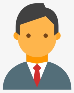 Pin Businessman Clipart Png - Flat User Icon