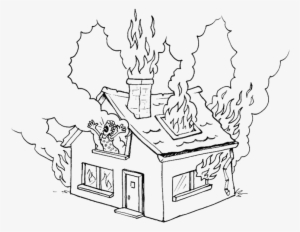 Police In The Bahamas Are Investigating The Circumstances - House On Fire Coloring Page