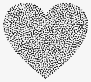Heart Drawing Png At Getdrawings - Heart Made Out Of Characters