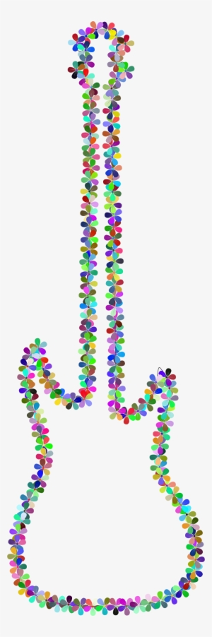 This Free Icons Png Design Of Prismatic Floral Guitar