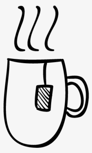 Hot Tea Cup Hand Drawn Outline Vector - Hand Drawn Tea Cup