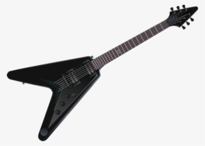 V Black Guitar