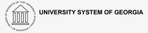 Horizontal Black On White Logo With Text - University System Of Georgia