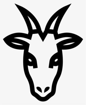 Goat Head Frontal Outline Comments - Goat Head Png