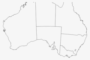Banner Australian Map Outline Png K Pictures Full - Graphics