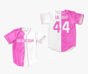 Lil Yachty Lil Boat 44 Sailing Team Pink/white Baseball - Billy Chapel Jersey