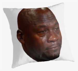 "crying Jordan" Throw Pillows By - Michael Jordan Hall Of Fame