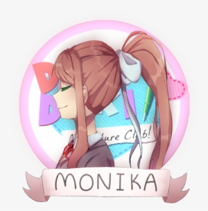 Just Monika Text Png Image Library Download - Video Game