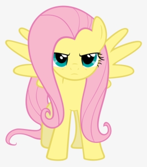 Serious Fluttershy By Exibrony - Mlp Fluttershy Serious