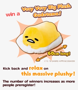 The More People Pre-register And The More Gudetama - Cartoon