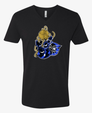 Chibi Black Panther Men's V Neck T Shirt