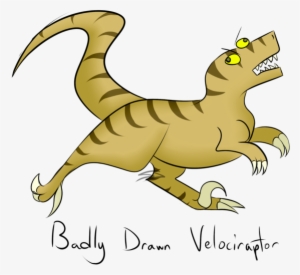 Drawn Velociraptor Transparent - Jurassic Park