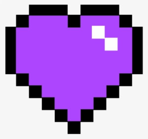 Purple Heart Pixel Purpleheart Pixelheart Purplepixelhe - Pixel Heart