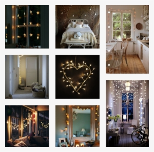 Fairy Light Collage2 - Minisun Silver Metal Heart Wreath & Warm White