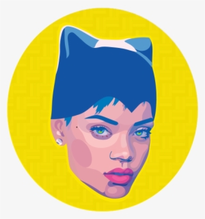 Rihanna Clipart Superhero - Illustration