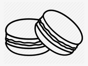 Macaroons Drawing Svg - Macaron Clipart Black And White