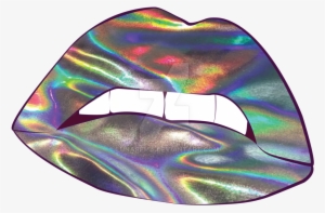 Related Wallpapers - Holographic Lips Png