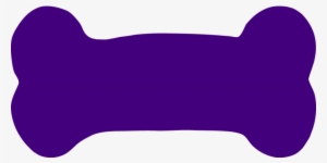 Custom Dog Bone Car Magnets - Purple Dog Bone Clipart