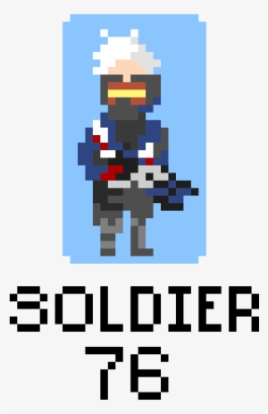 Overwatch Soldier 76 Sprite - Poster
