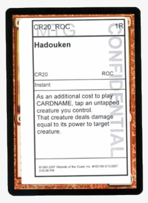 The First Of Many Sirlin-inspired Magic Cards