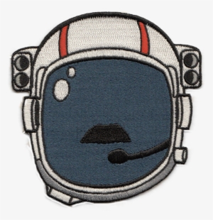 Astronaut Helmet Moustache Patch - Astronaut Helmet Png