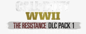 Continue The Epic Scale Of War With The Resistance - Call Of Duty Wwii The Resistance Logo