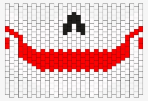 Joker Smile Gas Mask Bead Pattern - Alton Towers