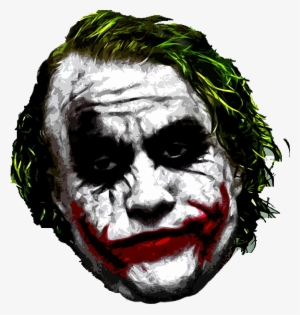 Joker Mask ❤ - Joker Stencil Heath Ledger