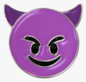 Devil Emoji Pin Badge - Smiley
