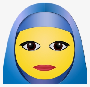 Graphic, Hijab, Woman, Emoticon, Smiley - Smiley