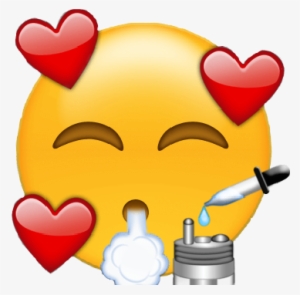 Vape Emoji Love Vaping Heart Hearts - Emoji Vaper