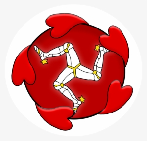 The Heart Support Group Logo - Isle Of Man Flag