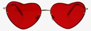Aesthetic Tumblr Red Glasses Sunglasses - Circle