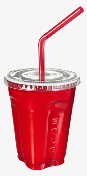 Plastic Party Cup With Lid & Straw 9 Oz - Plastic Drink Cup With Lid And Straw