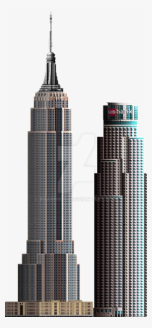 Download Us Bank Tower Png Clipart Empire State Building - Hilton Hotel