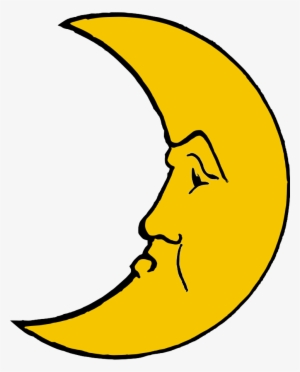 Eyes, Moon, Face, Cartoon, Crescent, Mouth, Nose - Luna Clipart